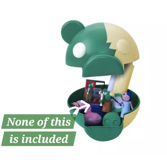 PiggyBank storage container Toy PIGGY Large Zombie Empty Head Zompiggy 🐷 - Picture 6 of 7